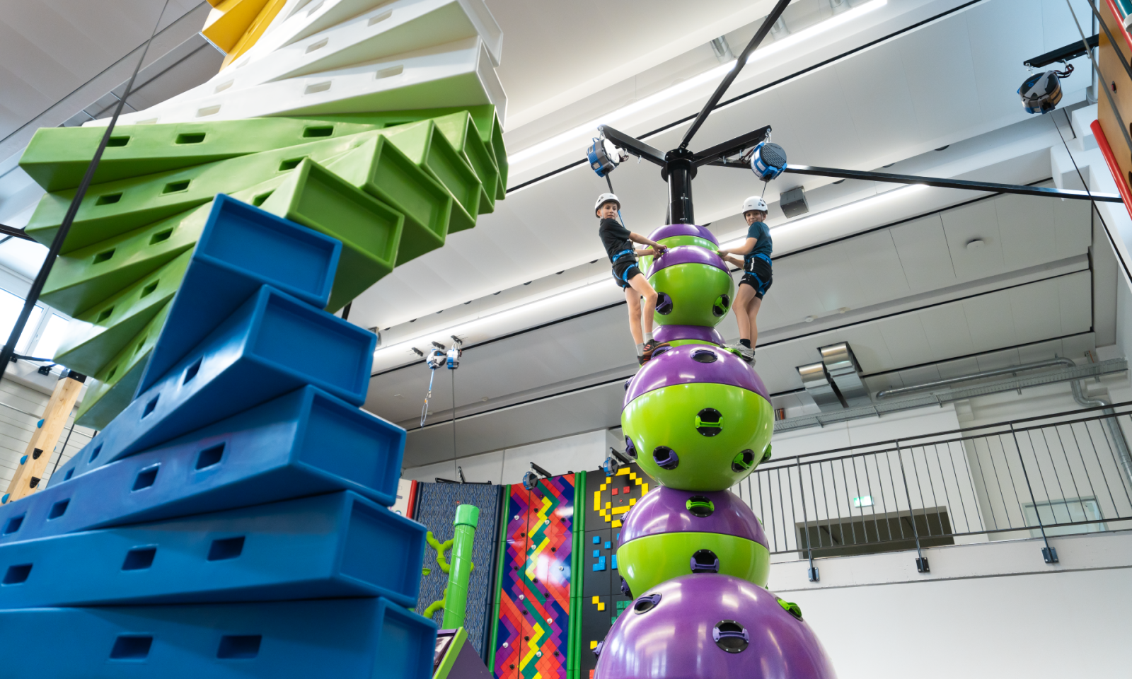 Clip'n Climb Astroball im Appenzeller Park in Herisau